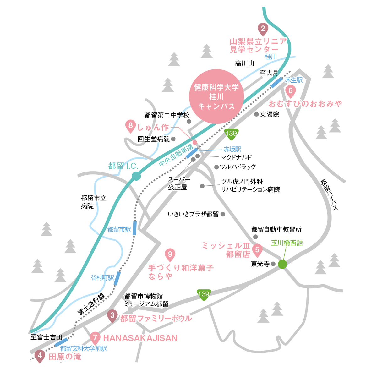 都留タウンマップ