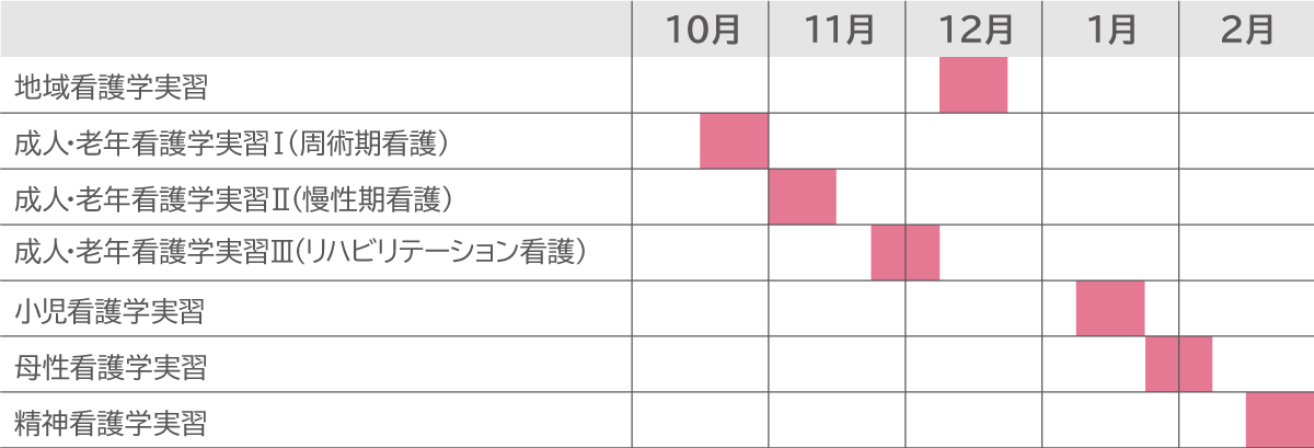 実習スケジュール