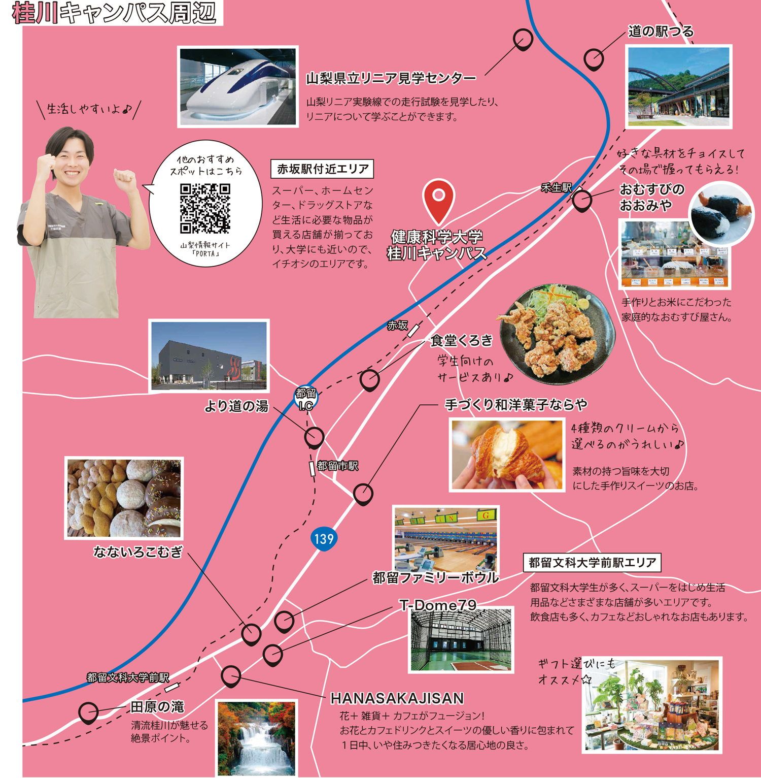 桂川キャンパス周辺マップ